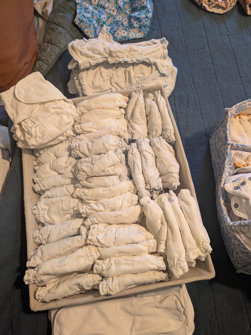 Huge Lot 45+ Newborn - 11lb Cloth Diapers